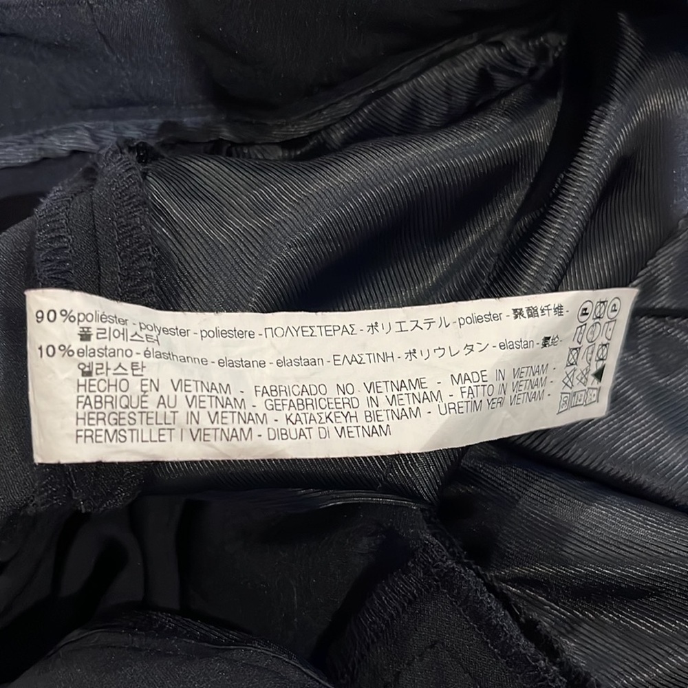 Zara Basic Black Pants With Silver Button Cuff Ac… - image 7